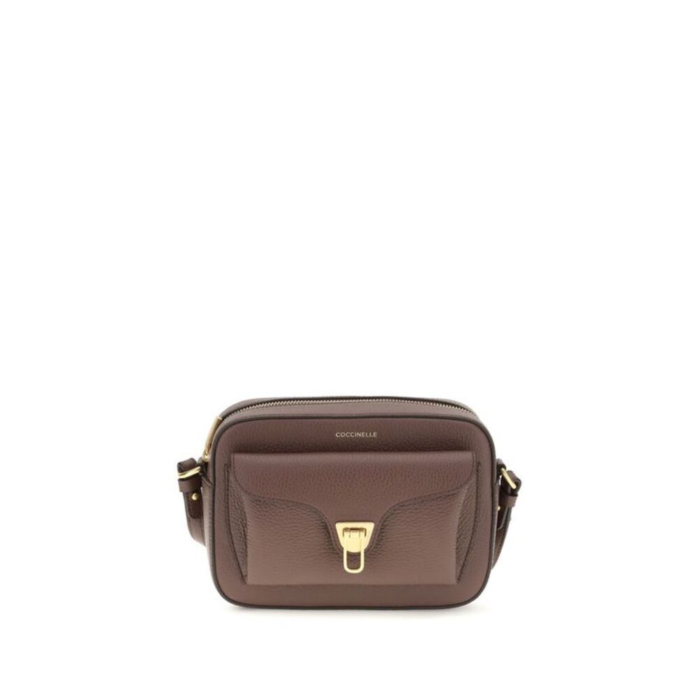 Coccinelle Brown Calf Leather Bos Taurus Shoulder Women's Bag